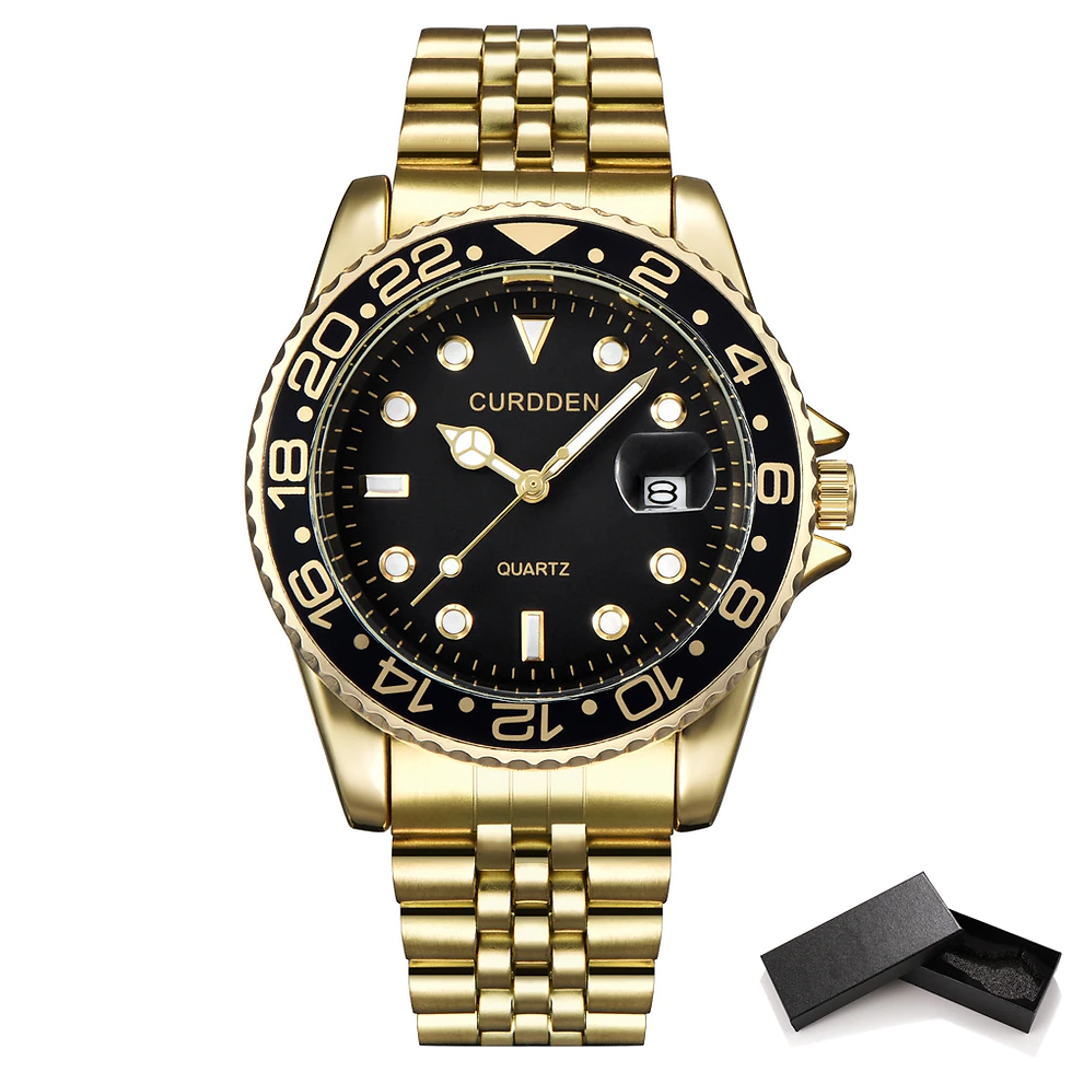 Miniatura: Free Dropping Role Watch Men Quartz Mens Watches Top Luxury Brand Watch Man Gold
