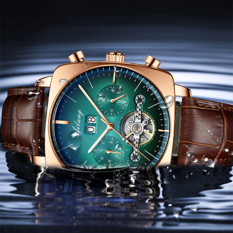 Miniatura: 2021AILANG famous brand watch montre automatique luxe chronograph Square Large
