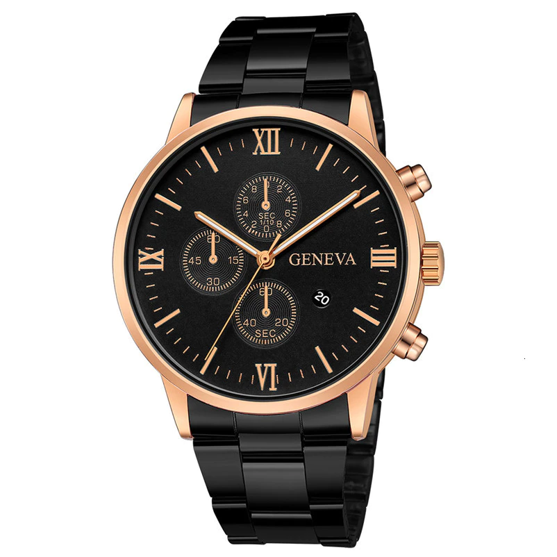 Miniatura: The Men Watches Luxury Brand Auto Date Gold Male Clock Sport Quartz Wrist Watch 