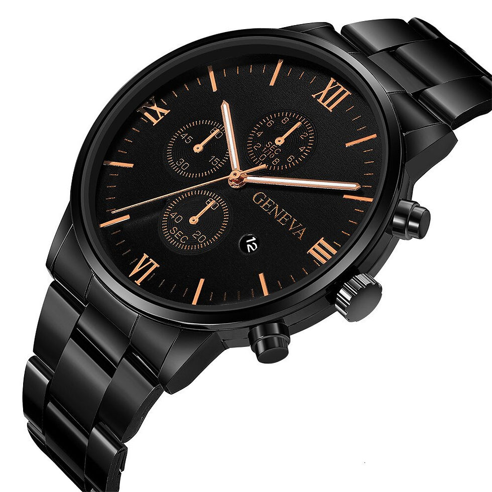 Miniatura: The Men Watches Luxury Brand Auto Date Gold Male Clock Sport Quartz Wrist Watch 