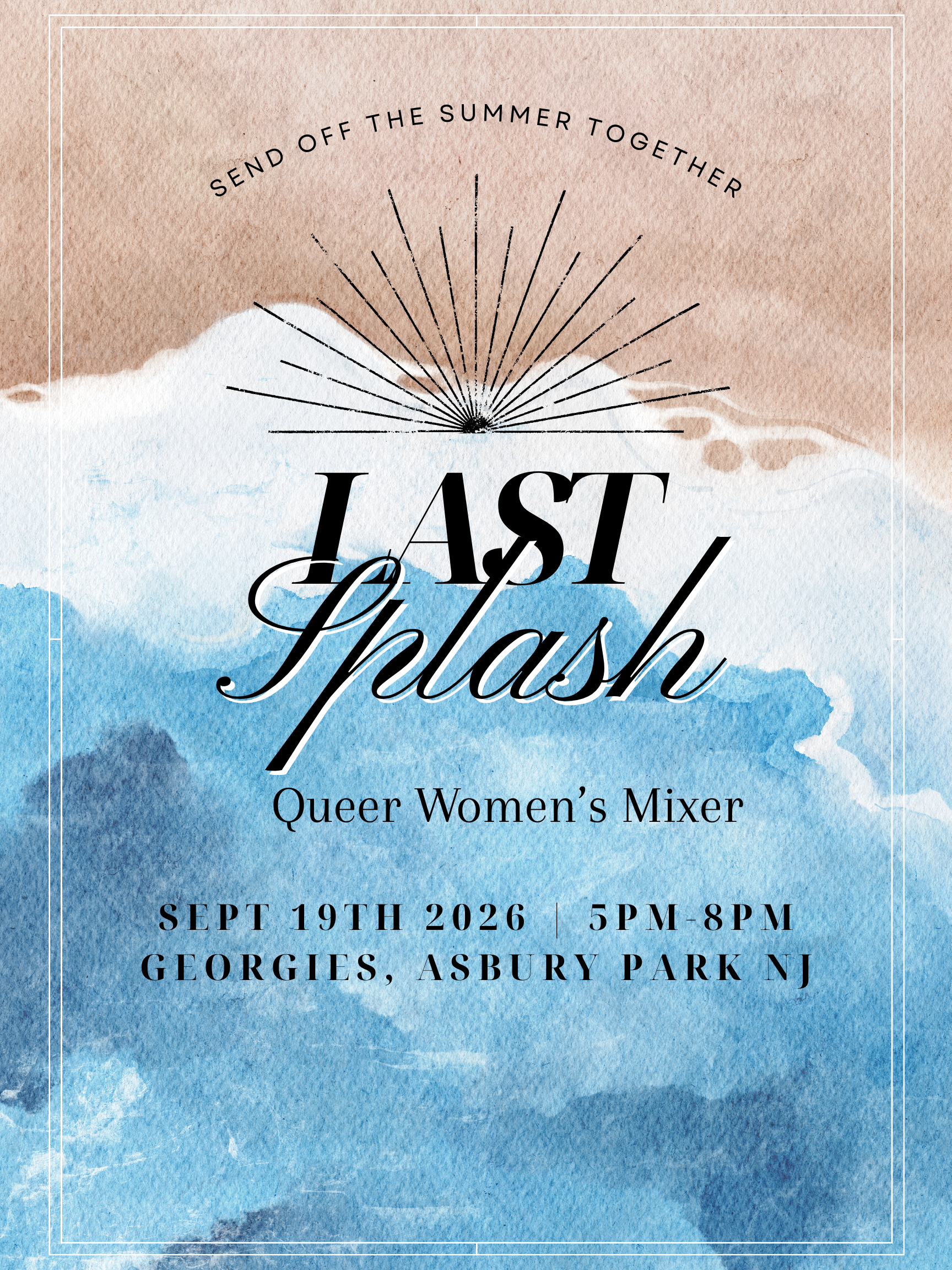Last Splash summer end graphic.