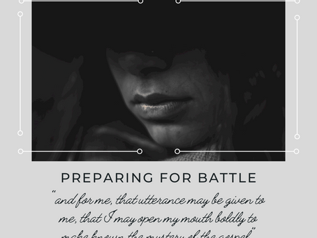 Preparing for Battle Part 6 (Speak Faith)