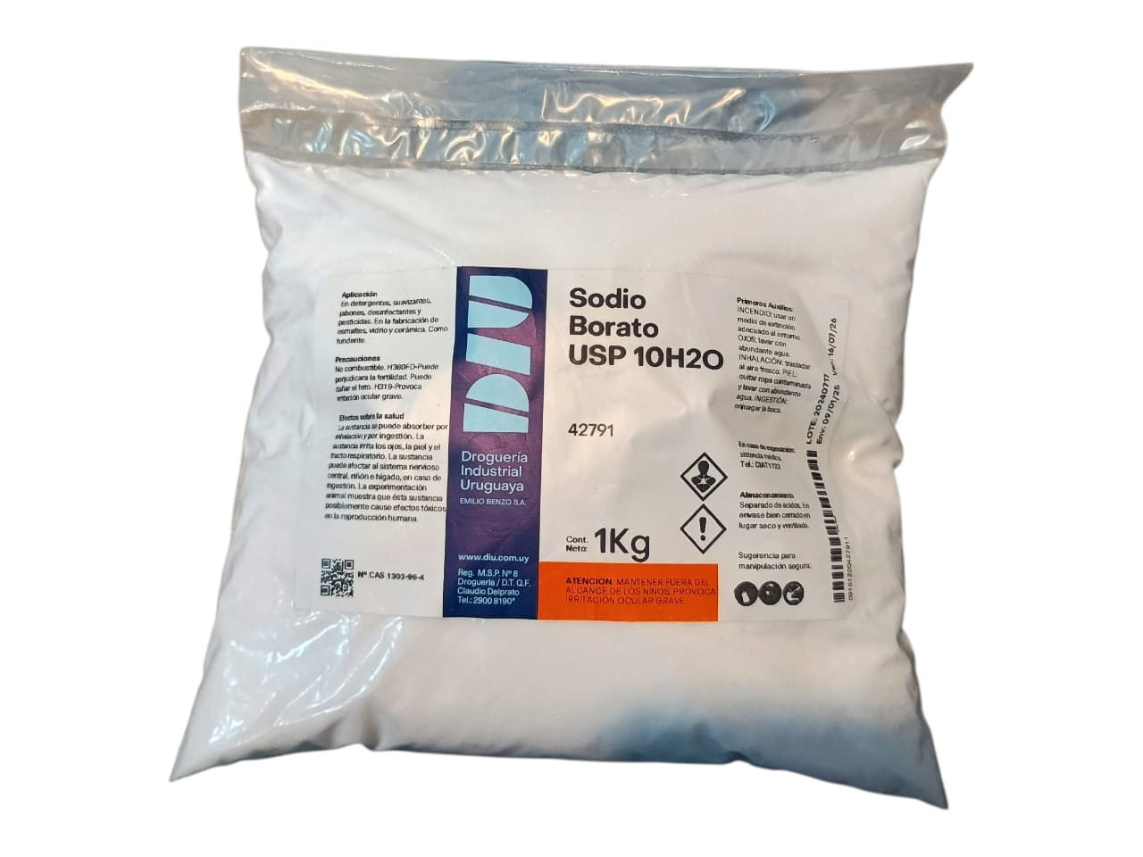 Borato de sodio USP 1kg