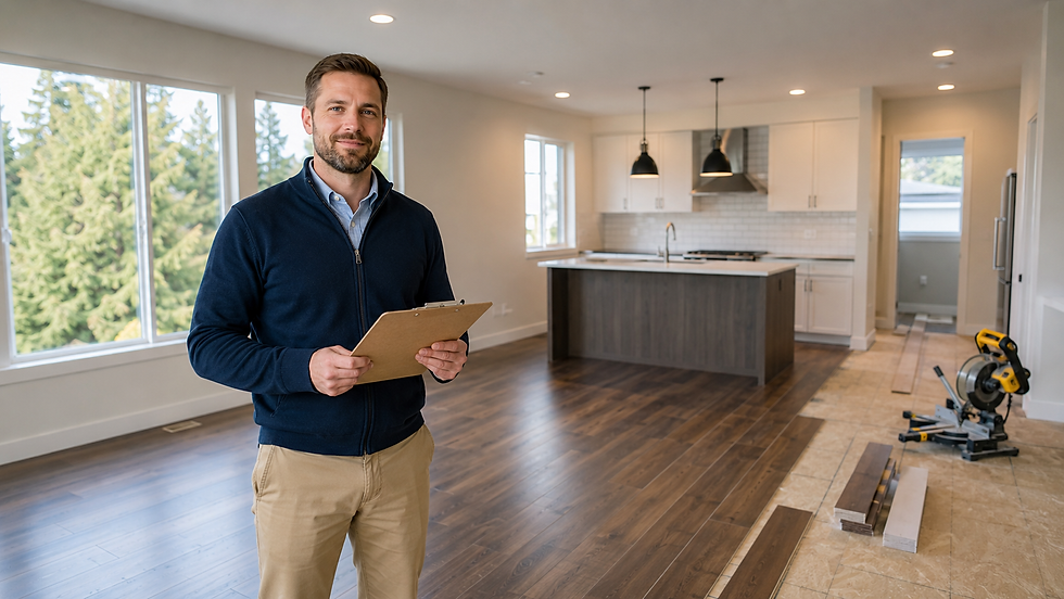 Central Oregon property manager overseeing fast floor turnover in rental unit, DustFree PNW certified floor removal for property managers