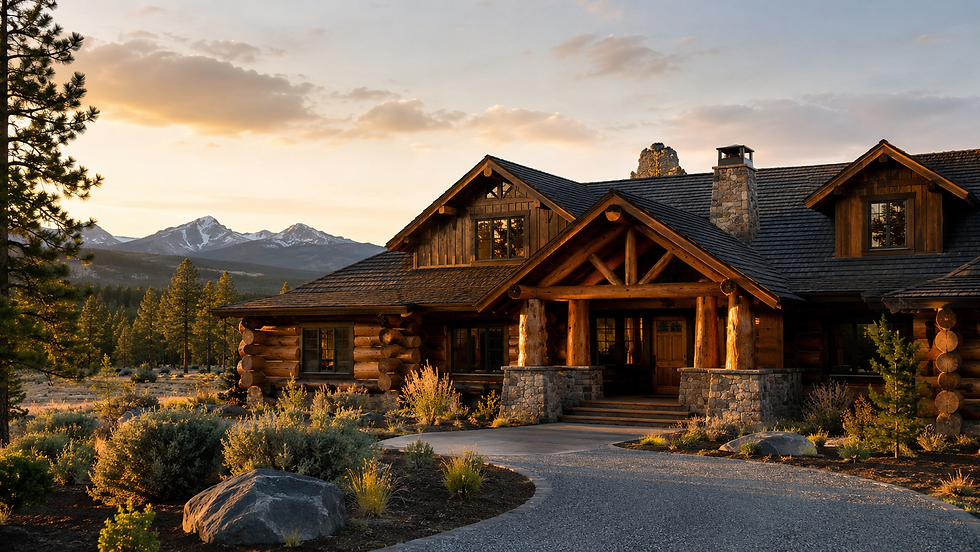 Sisters Oregon cabin-style home exterior served by dust-free floor removal