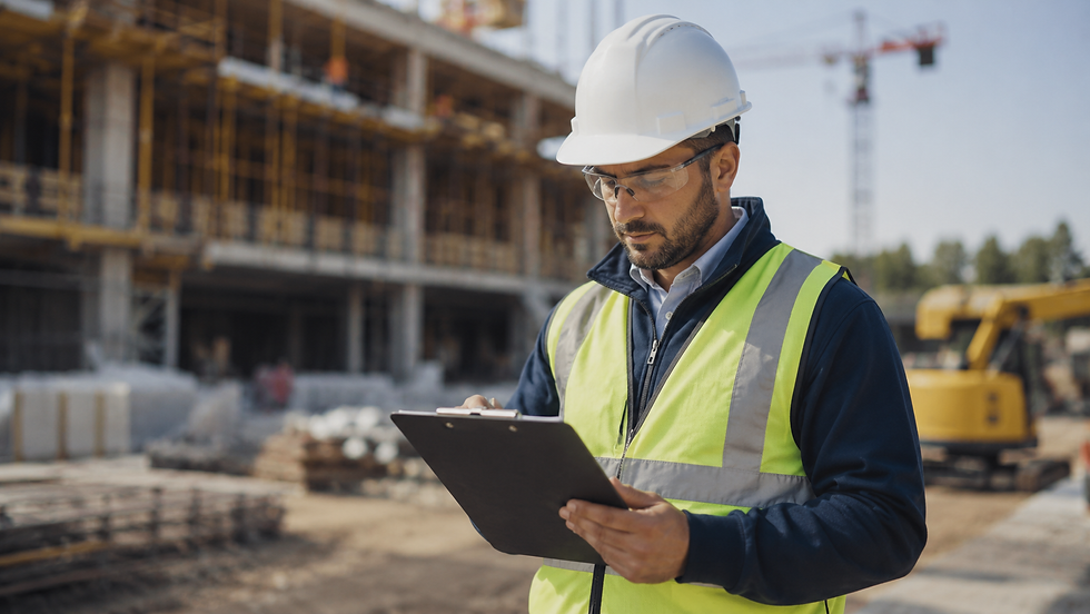 OSHA safety inspector reviewing silica dust compliance on Oregon construction site   contractor regulations 2026