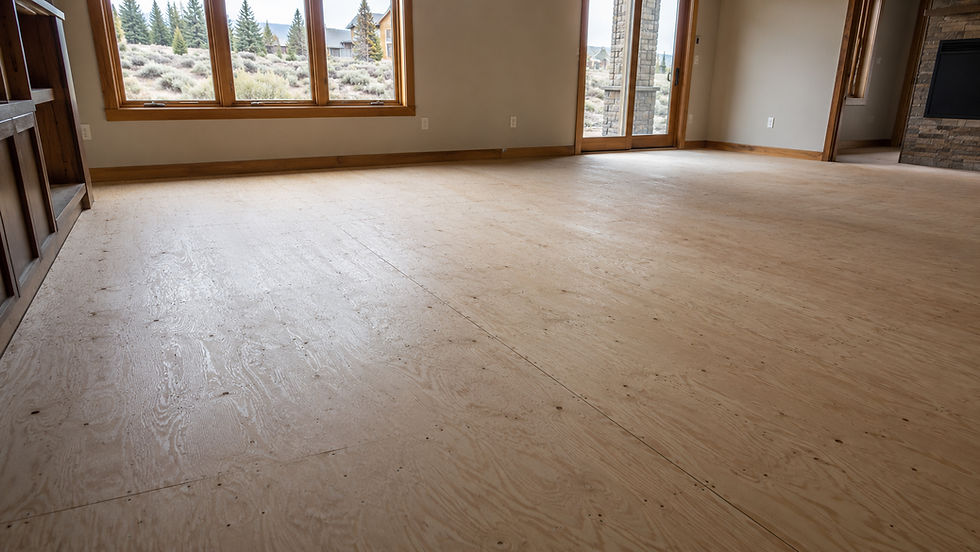 Clean, odor-free subfloor ready for new flooring installation in a Central Oregon home