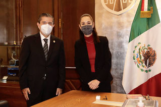 SE REÚNE EL ALCALDE ELECTO DE COYOACÁN, GIOVANI GUTIÉRREZ, CON CLAUDIA SHEINBAUM