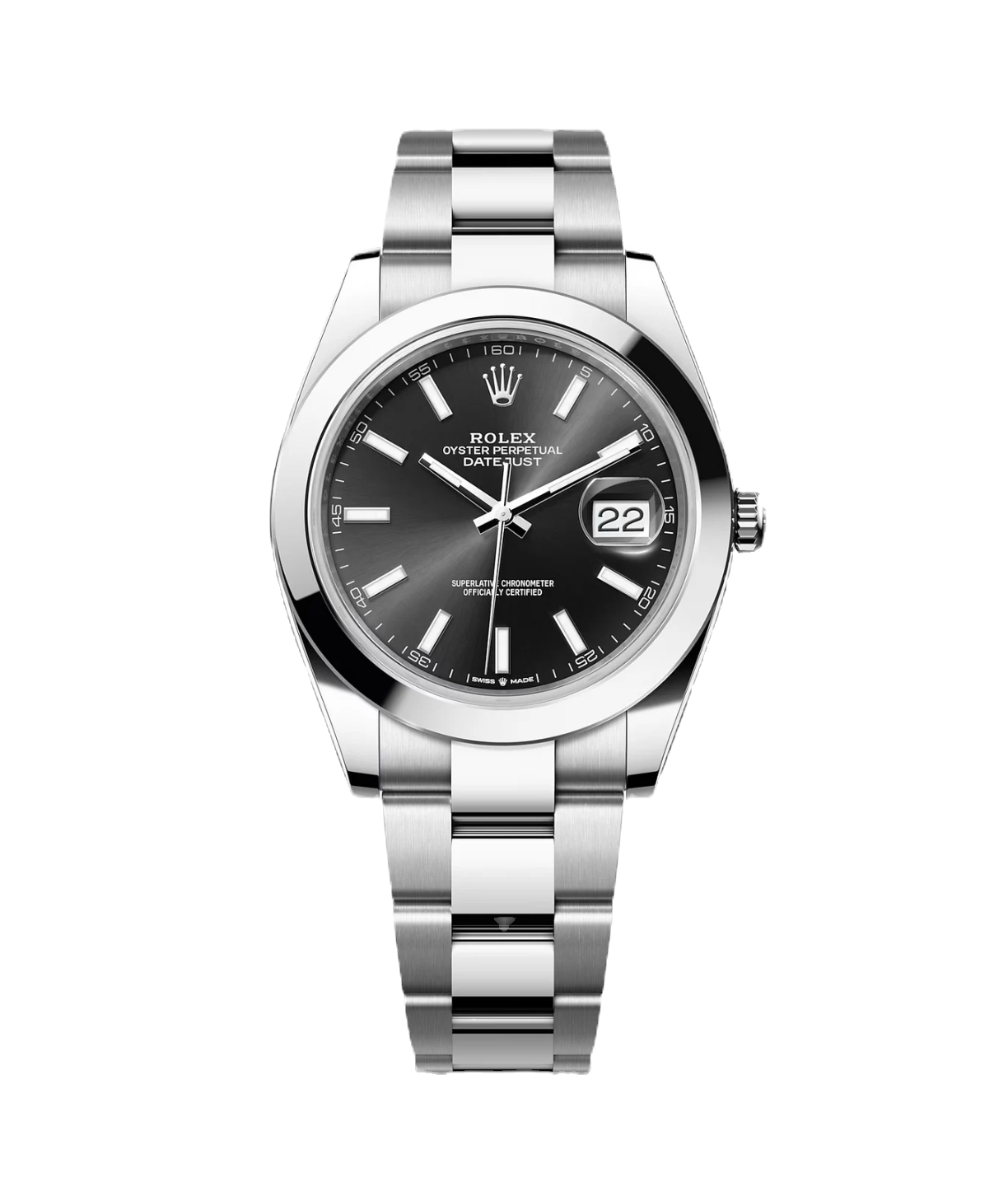 Rolex Datejust 41mm Black Dial 116300 Smooth Bezel Steel Oyster Bracelet