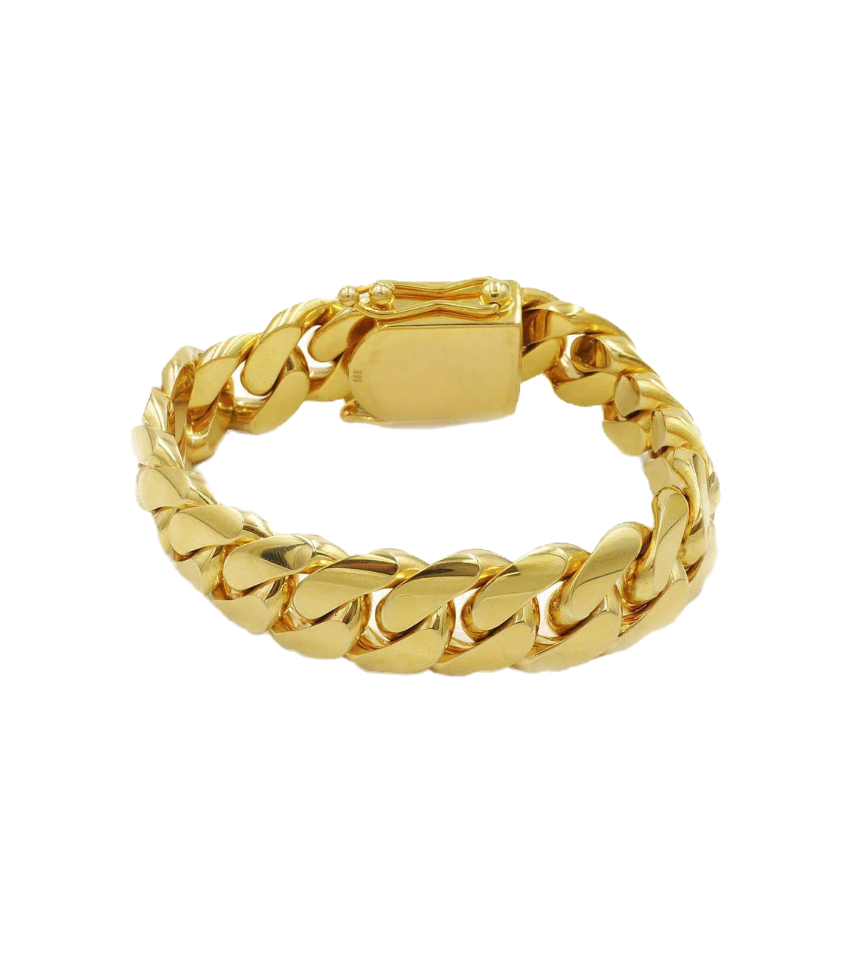 10k solid yellow gold Big boy VIP Cuban link 8.5” bracelet 145.3 grams 16mm