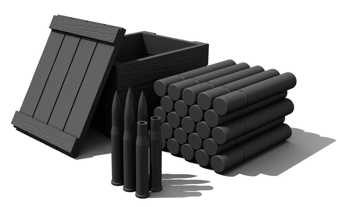 M3 37mm Anti Tank Gun Ammunition Set