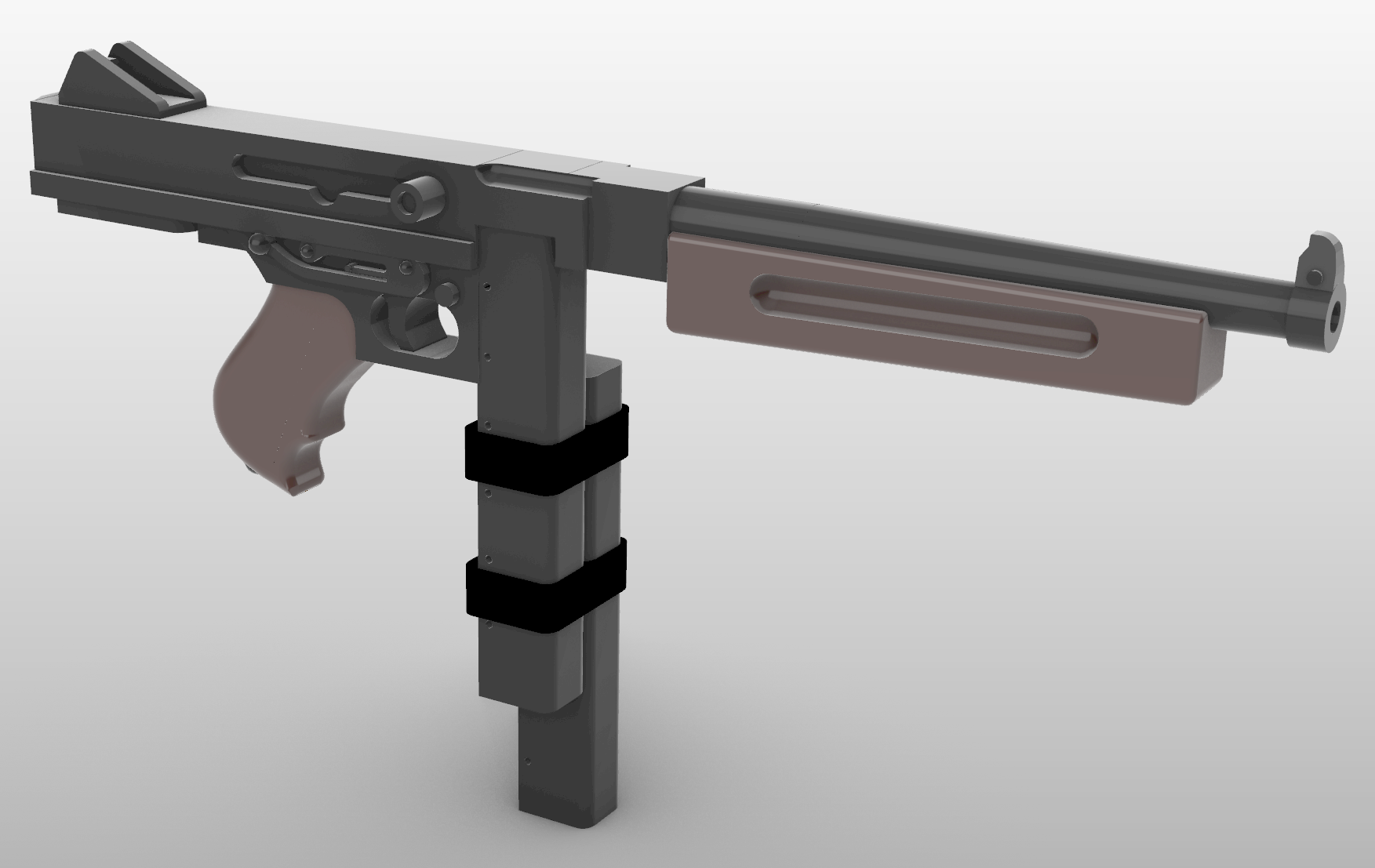 Thompson SMG - M1A1 - Jungle Style - Tanker