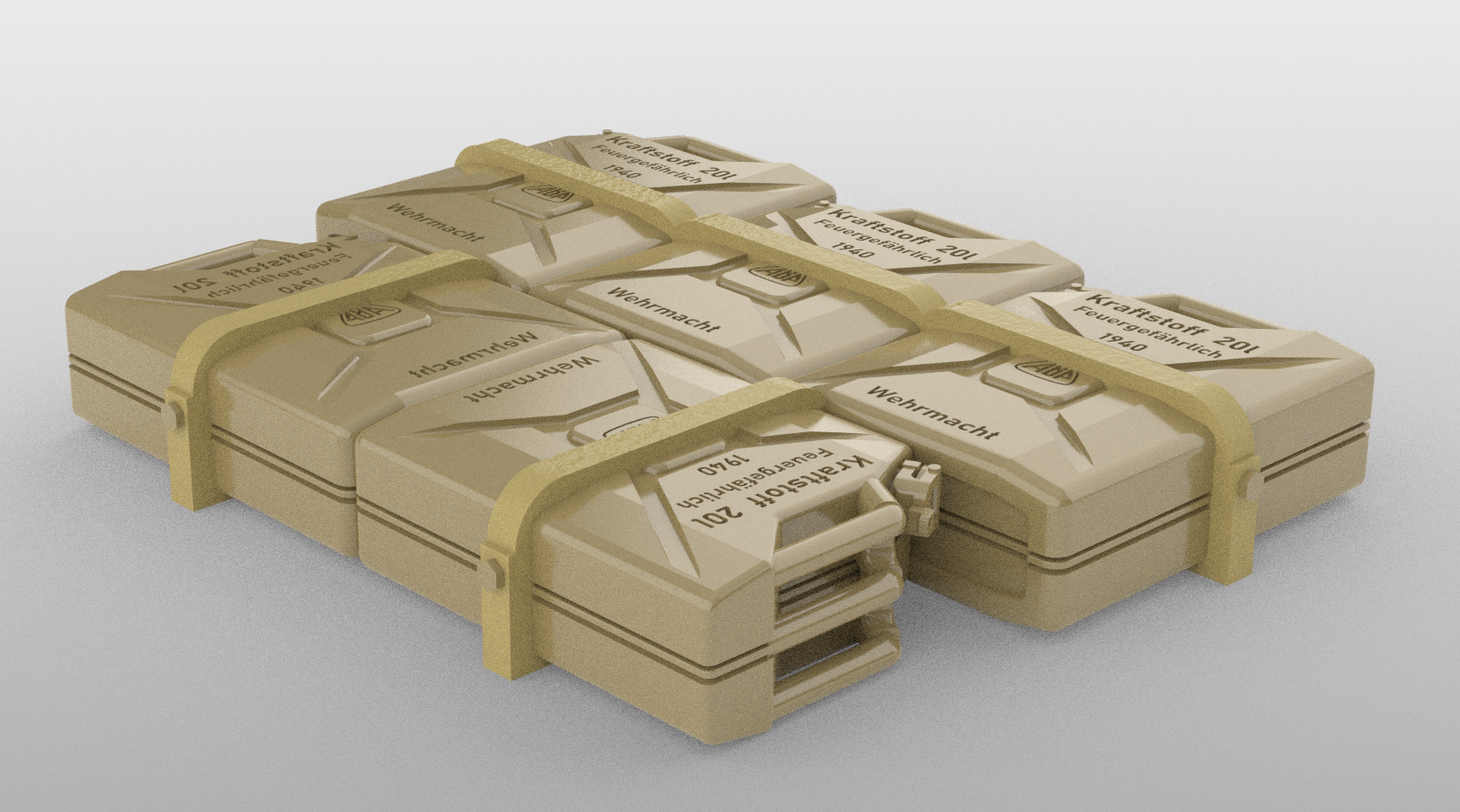 SAS Jeep Fuel Cans - Jerry Can - Hood Mount