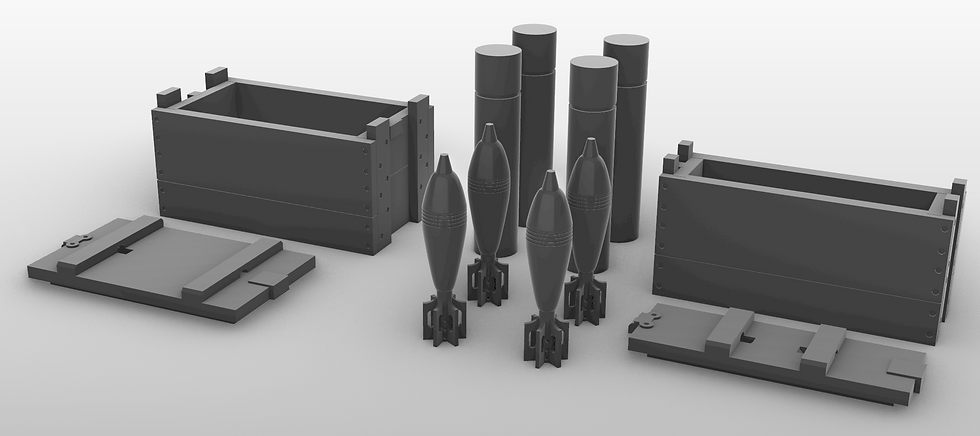 Thumbnail: M1 81mm Mortar - Ammunition and Crate Set