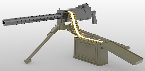 M1919A4 30 Cal Machine Gun - M2 Tripod Mount | Battleground Models