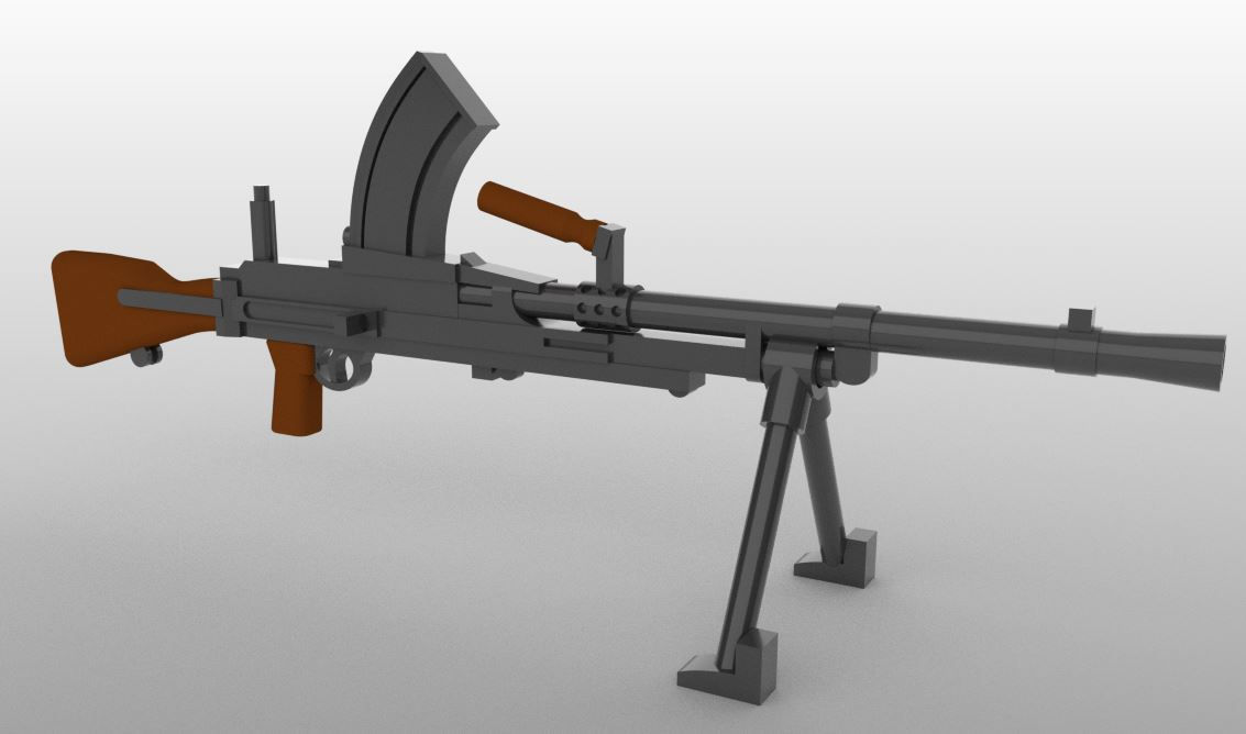 Bren Machine Gun MK4 with two bipods