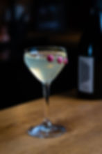 Doctor Giovanni, a cocktail made with FIOL Prosecco, cheese liqueur, allspice bitters and creme de cacao