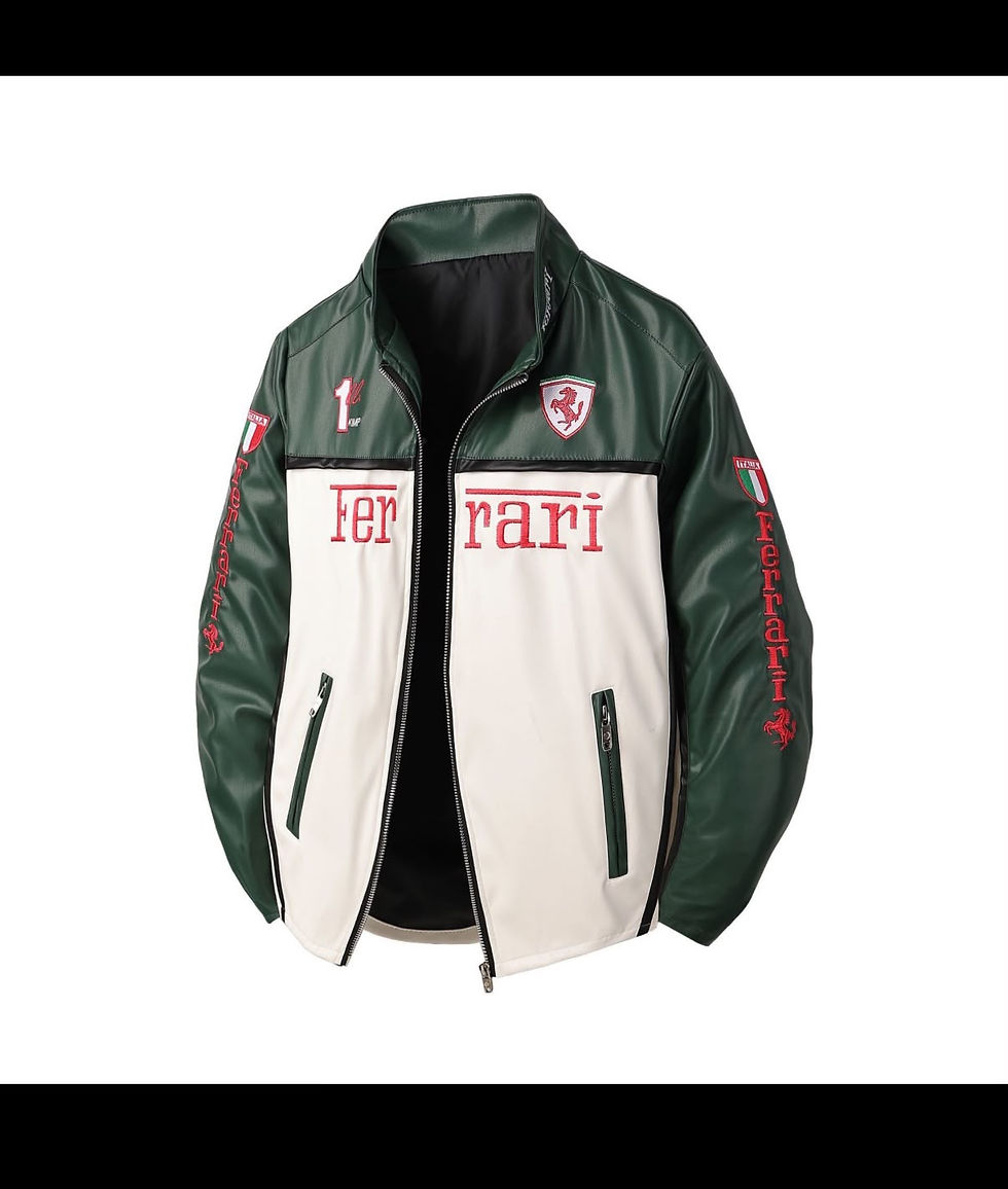 F1 Ferrari Thick Leather Racing Jackets - Image 1