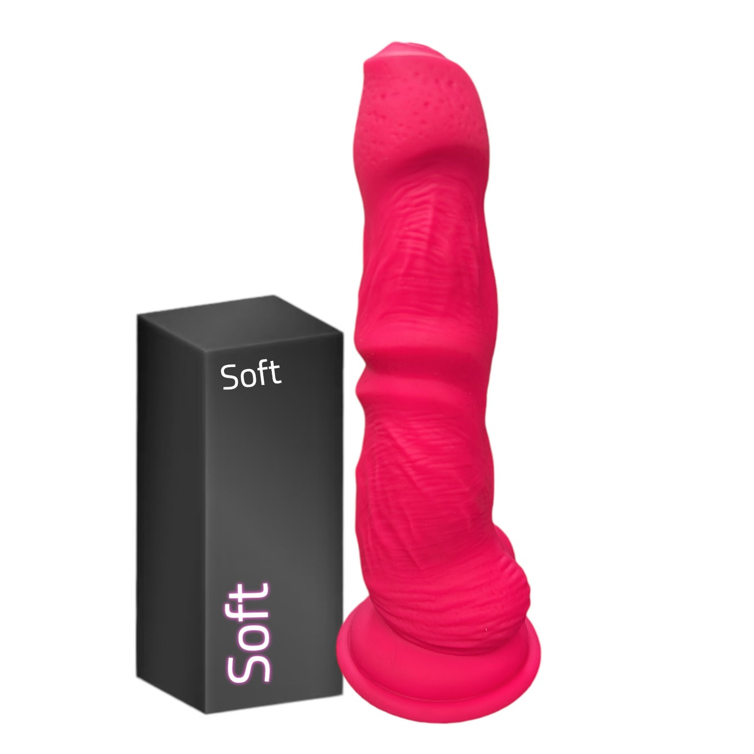 Dildo súper flexible con textura súper resaltada para dar mayor placer