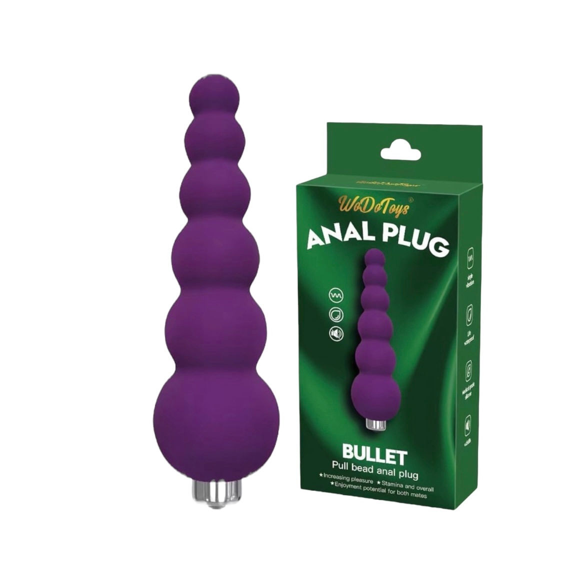 Plug anal de esferas para una mayor dilatación súper flexible 