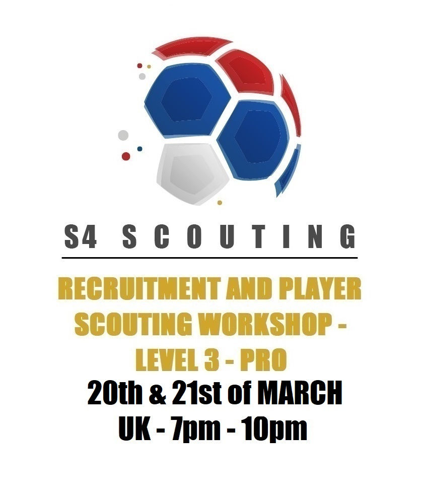 RECRUITMENT AND PLAYER SCOUTING WORKSHOP - LEVEL 3 - PRO