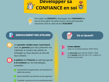 Ateliers 7-12 ans - Développer sa confiance en soi