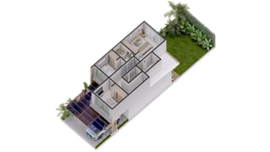 VISTA__ISOMÉTRICO NIVEL 2 Condominio Sörö Jacó