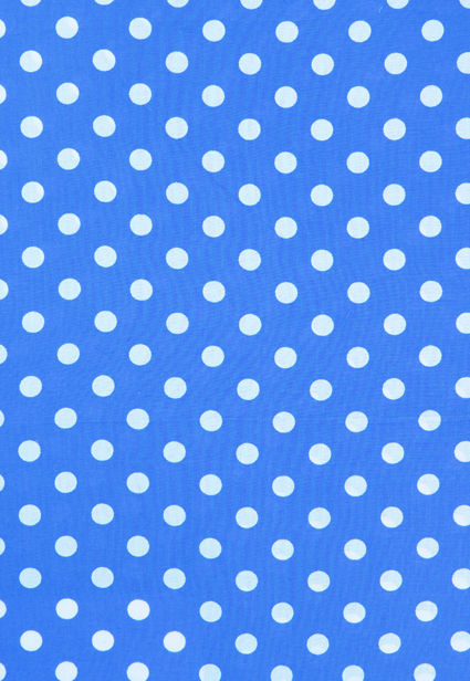 Blue Polka Dot Print