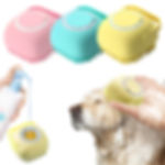 Bathroom Puppy/cat Washing Massage Dispenser Grooming Shower Brush Soft Silicone
