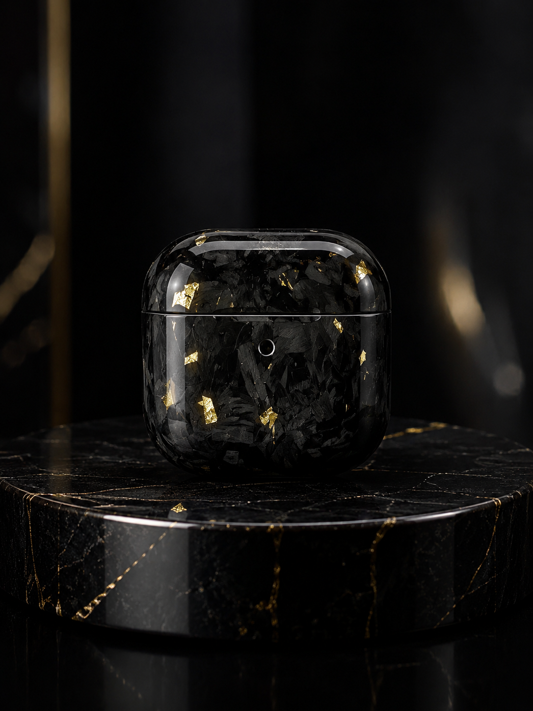 AirPods Case – Obsidian Gold Edition