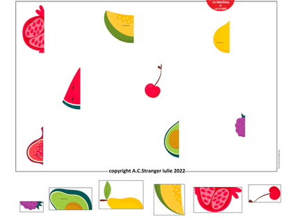 Gaseste jumatatea (fructe)