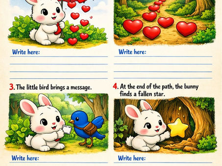 The Bunny and the Magic Umbrella – fișă de scriere creativă în limba engleză