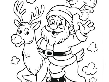 Crăciun - pagini de colorat magice