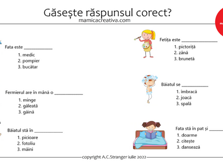 Gaseste raspunsul corect