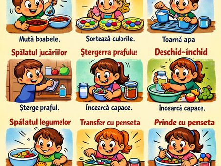 Activități Montessori pe care le poți face cu ce ai în casă