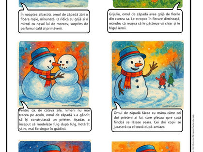 Citește cu omul de zăpadă