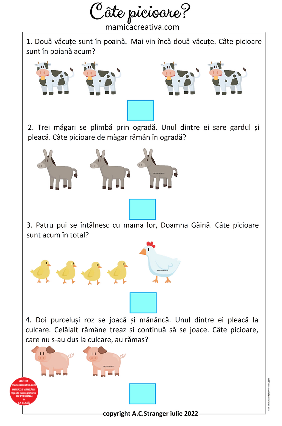vaci, magari, pui si porci