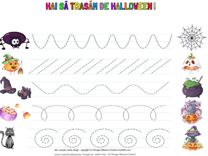 Hai sa trasam de Halloween! (4-5+)