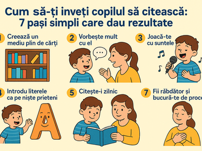 Cum să-ți înveți copilul să citească: 7 pași simpli care dau rezultate