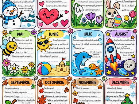 Calendar activități pentru copii