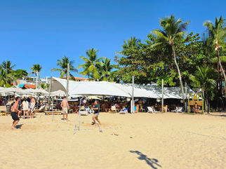 Vista do Restaurante SambaSS e da Pousada SambaSS da Segunda Praia