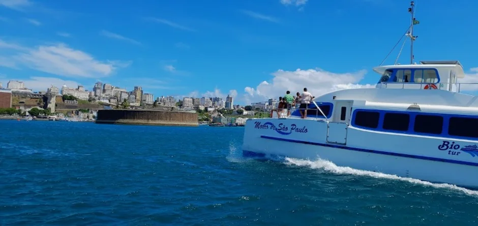 catamara chegando em salvador bahia