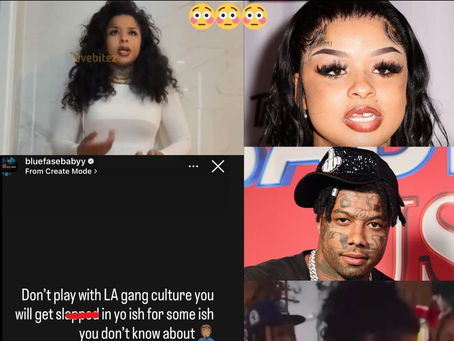 Chrisean Rock gets J***** in COMPTON!!!!#chriseanrock #blueface #rapbeef 