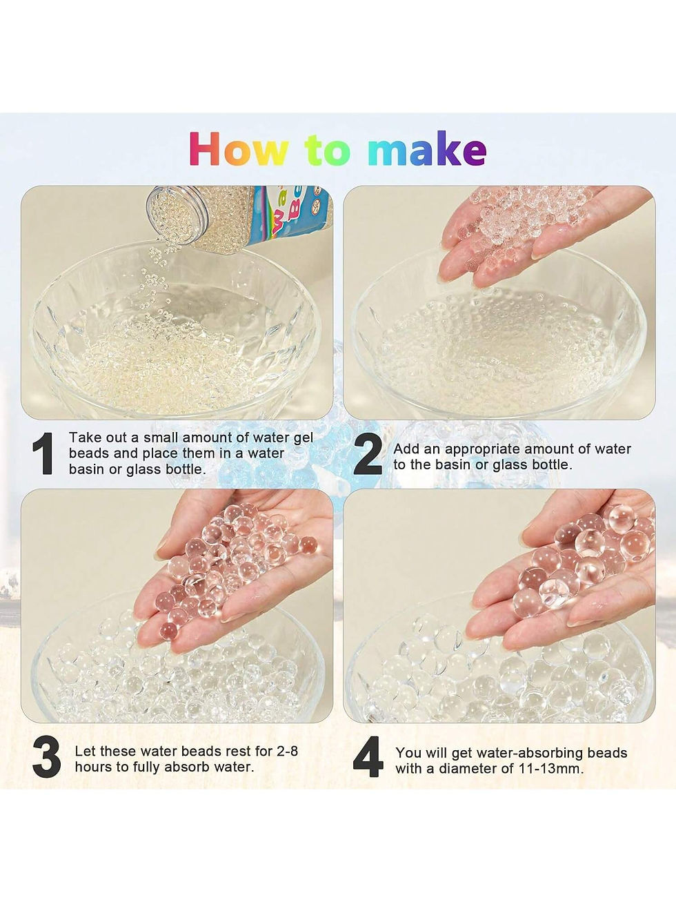 Clear Water Gel Beads Transparent