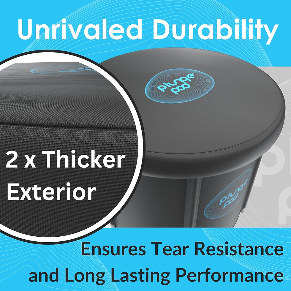 Plunge Pod: Portable Ice Bath for Cold Plunge with Insulated Lid, Protective Co