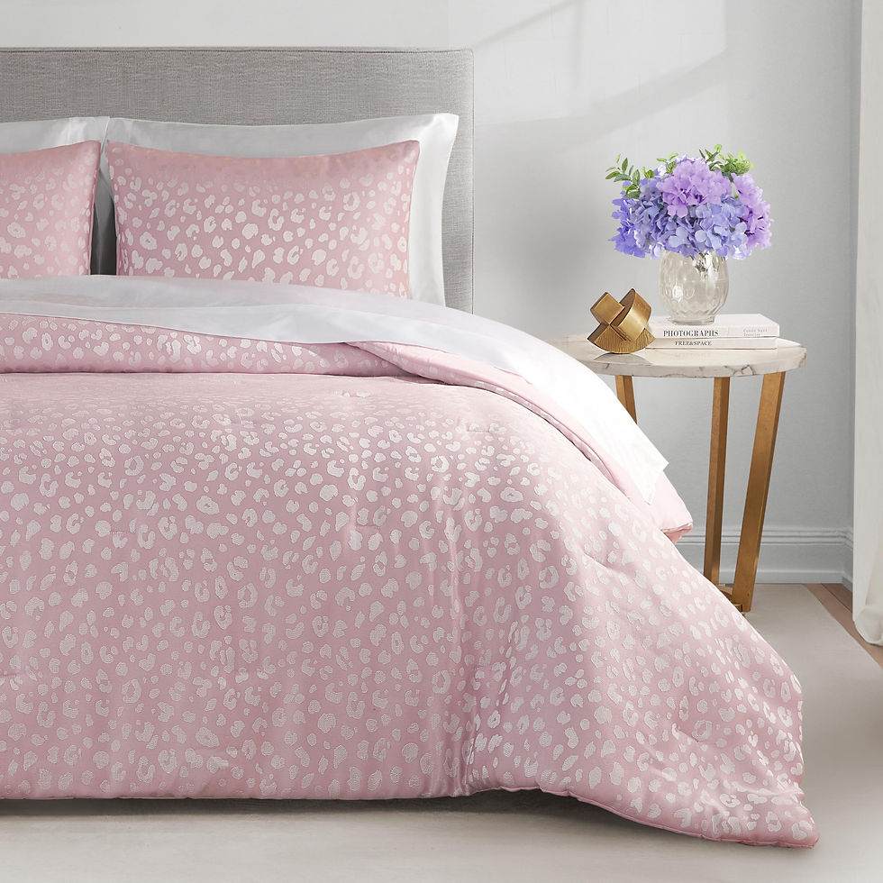 Juicy Couture Sparkle Cheetah Jaquard Comforter Sets