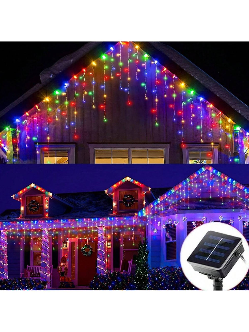 LED Icicle Light Fairy Light Solar Icicle Lights 4m/13ft 16Drops Twinkle