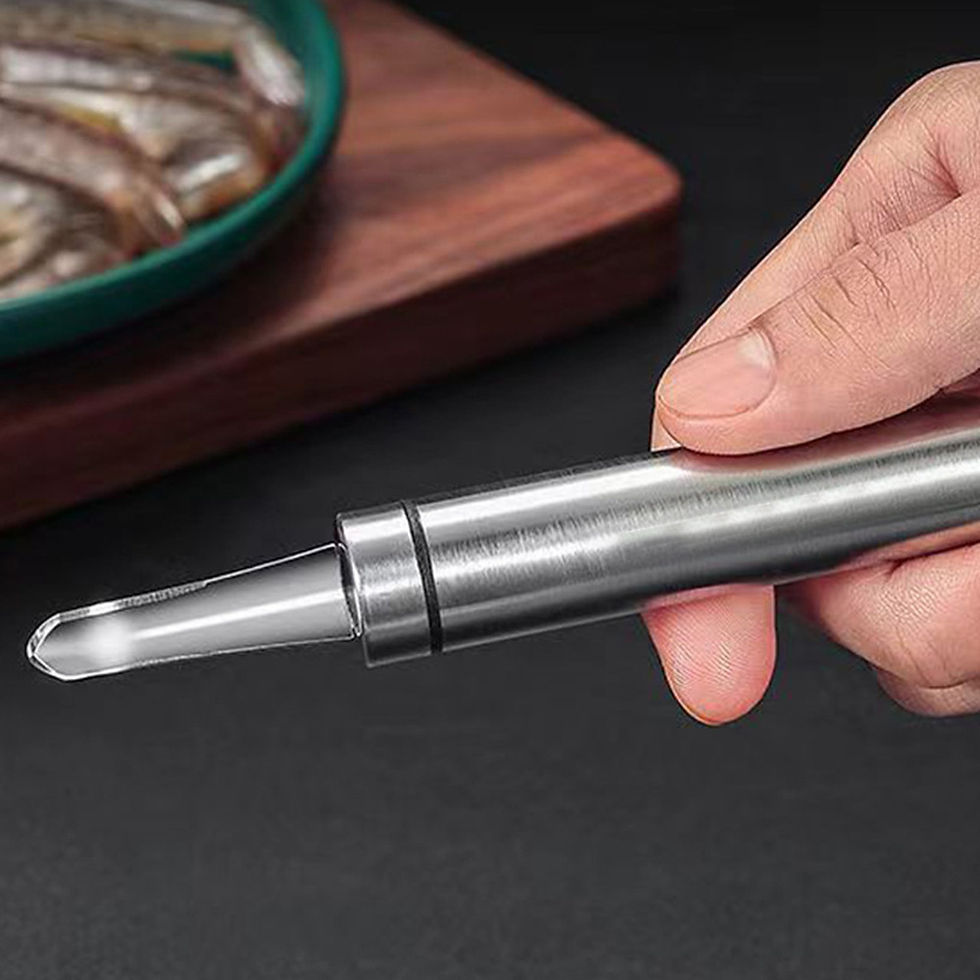 Ergonomic Stainless Steel Shrimp Deveiner Tool - Easy-Grip Seafood Peeler For P