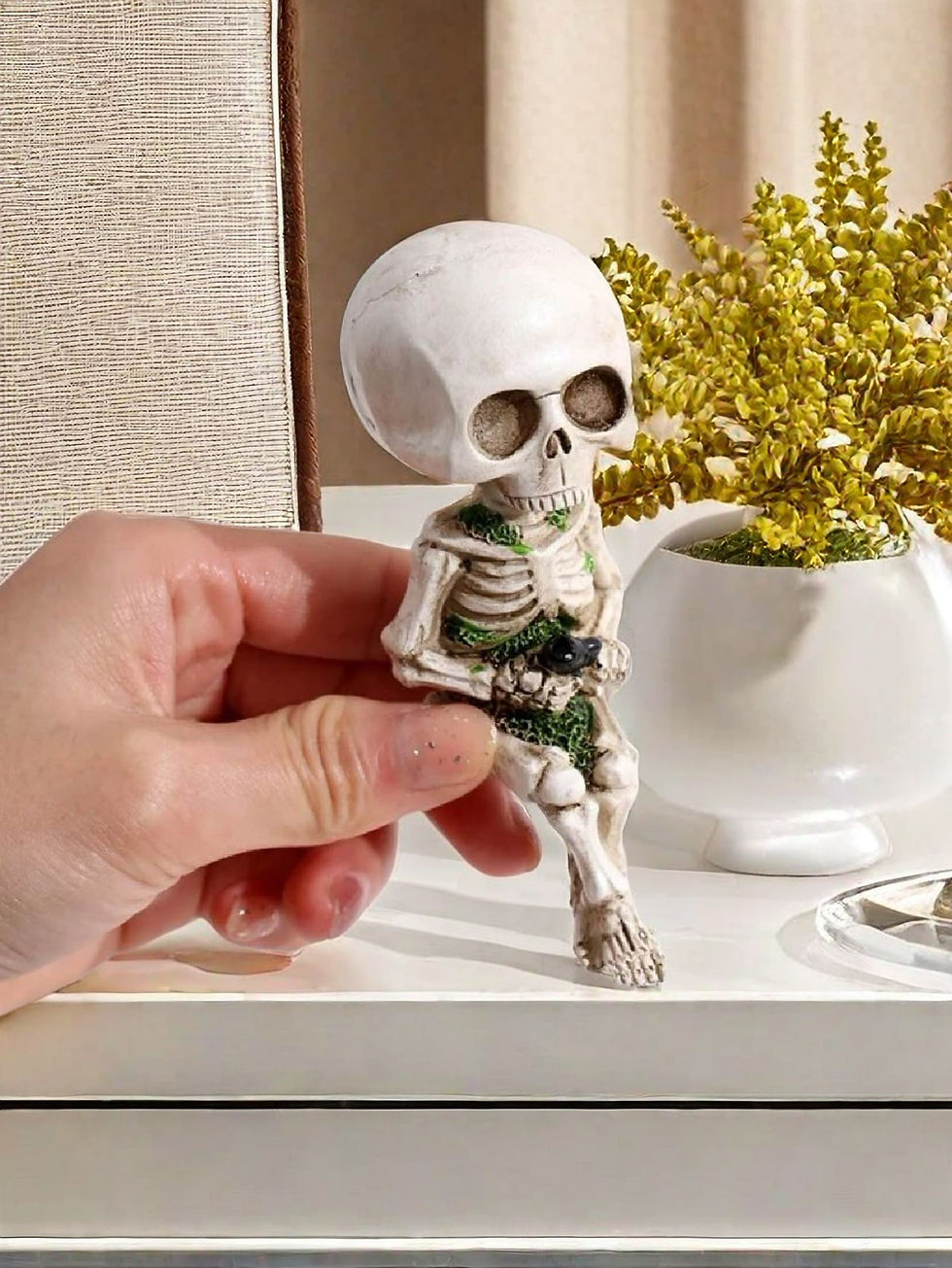 Resin Skeleton Ghost Incense Burner