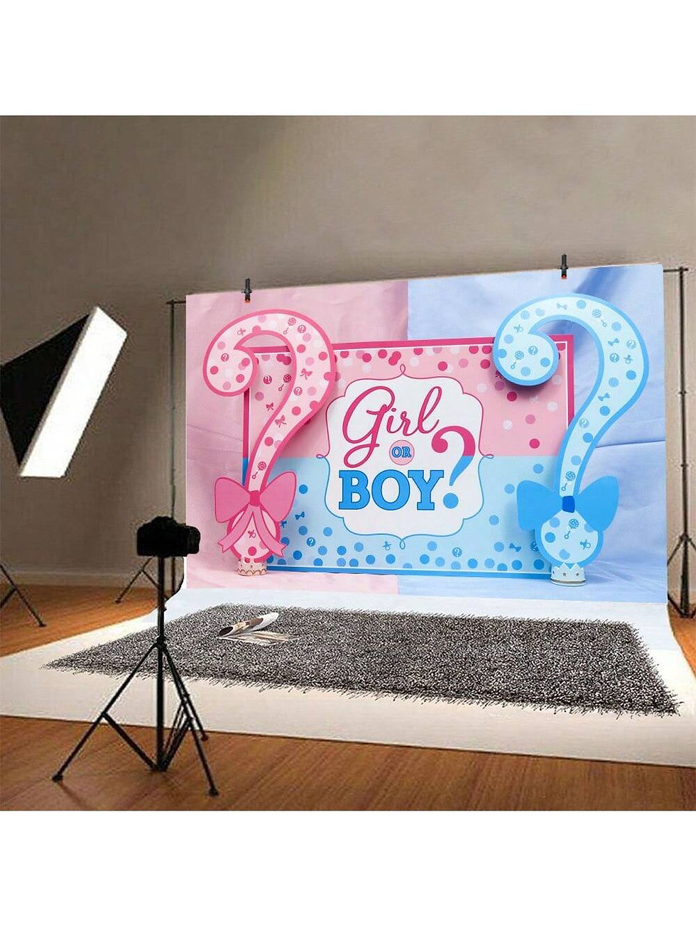 Gender Revealing Party Background Decoration Banner